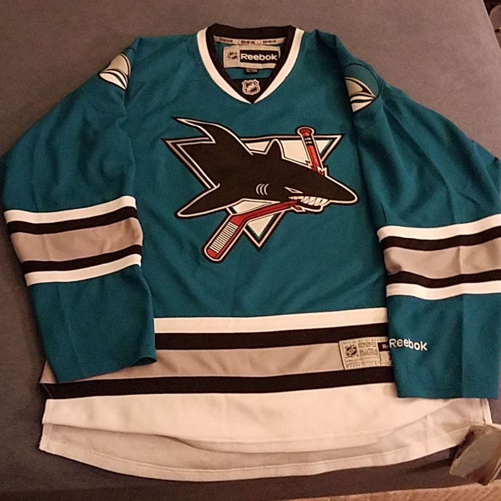 Reebok san jose sharks heritage jersey